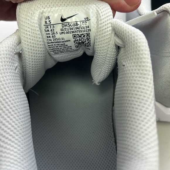 Men’s Nike Vapor Edge Shark‎ 2 Football Cleats Size 8.5 White/Silver NEW!! main image 7